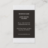 Einfaches elegantes Grey Texture White Consultant Visitenkarte (Vorderseite)