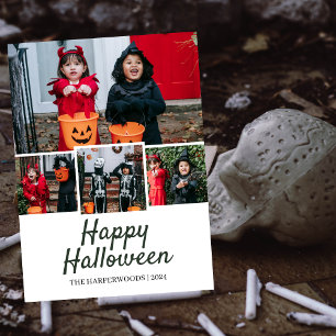 Einfaches elegantes Halloween-Foto Feiertagskarte