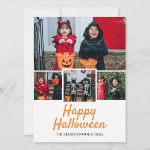 Einfaches elegantes Halloween-Foto Feiertagskarte
