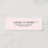 Einfaches elegantes Herz Treuekarte (Vorderseite)