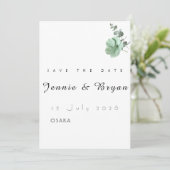 Einfaches elegantes Hochzeitskartendesign (Stehend Vorderseite)