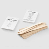 Einfaches elegantes Hochzeitsprogramm Fächer (Non-assembled)