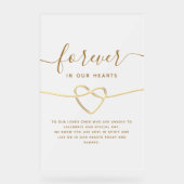 Einfaches elegantes Hochzeitsseminar Acrylschild (Vorderseite)