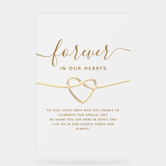 Einfaches elegantes Hochzeitsseminar Acrylschild (Vorderseite)