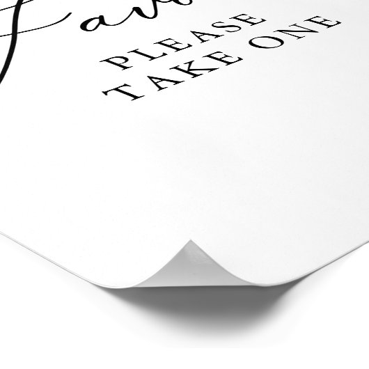 Einfaches elegantes Hochzeitstipendium Poster (Ecke)