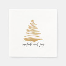 Einfaches Elegantes Holiday Gold Party Napkins
