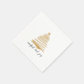 Einfaches Elegantes Holiday Gold Party Napkins Serviette (Ecke)
