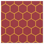 Einfaches elegantes Honeycomb Muster Abstrakt Maro Stoff (Nahaufnahme)