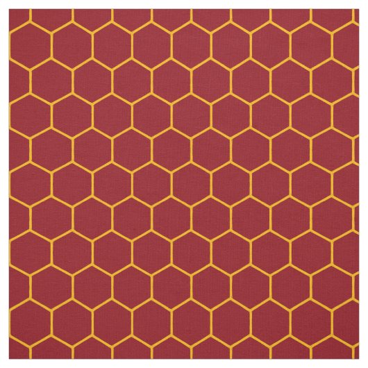 Einfaches elegantes Honeycomb Muster Abstrakt Maro Stoff (Muster)