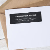 Einfaches elegantes Imitat Metal Schwarz-weiß Busi