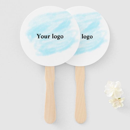 Einfaches, elegantes, individuelles Logo Fächer (Vorne und Hinten)