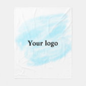 Einfaches, elegantes, individuelles Logo Fleecedecke (Vorderseite)