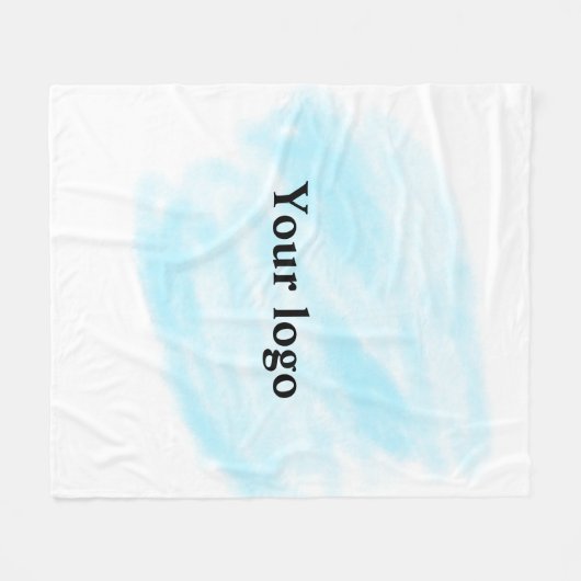 Einfaches, elegantes, individuelles Logo Fleecedecke (Vorderseite (Horizontal))