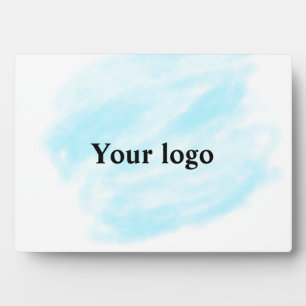 Einfaches, elegantes, individuelles Logo Fotoplatte