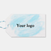 Einfaches, elegantes, individuelles Logo Geschenkanhänger (Rückseite Horizontal)