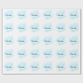 Einfaches, elegantes, individuelles Logo Geschenkpapier (Flach)