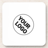 Einfaches, elegantes, individuelles Logo Getränkeuntersetzer (Vorderseite)