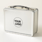 Einfaches, elegantes, individuelles Logo Metall Brotdose (Rückseite)