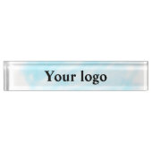 Einfaches, elegantes, individuelles Logo Namensplakette (Vorderseite)