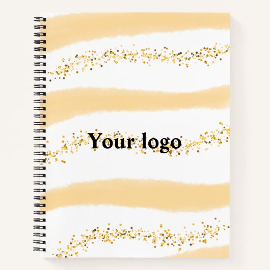 Einfaches, elegantes, individuelles Logo Notizblock (Vorderseite)