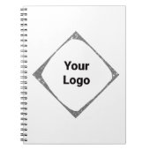 Einfaches, elegantes, individuelles Logo Notizblock (Vorderseite)