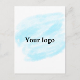 Einfaches, elegantes, individuelles Logo Postkarte