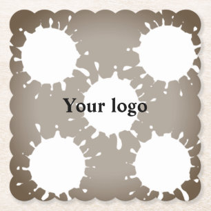 Einfaches, elegantes, individuelles Logo Untersetzer