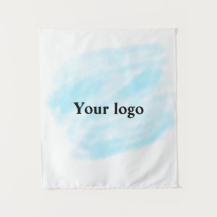 Einfaches, elegantes, individuelles Logo Wandteppich