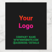 Einfaches, elegantes, individuelles Logo Weinetikett (Einzelnes Label)