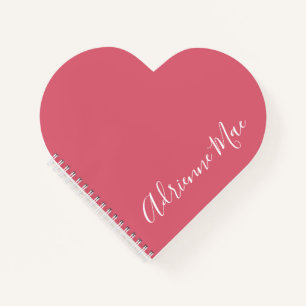 Einfaches Elegantes klassisches Personalisiertes H Notizblock