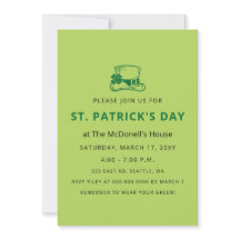 Einfaches Elegantes Kleeblatt St Patricks Day