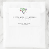 Einfaches, elegantes Label Handmade Bio Holistic Rechteckiger Aufkleber (Tasche)