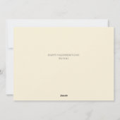 Einfaches elegantes Liebe-Valentinstag Foto Feiertagskarte (Rückseite)