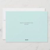 Einfaches elegantes Liebe-Valentinstag Foto Feiertagskarte (Rückseite)