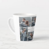 Einfaches elegantes Liebe-Valentinstag-Foto Milchtasse (Linke Ecke)