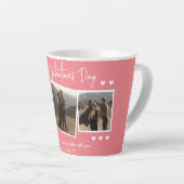 Einfaches elegantes Liebe-Valentinstag-Foto Milchtasse (Rechte Ecke)