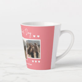 Einfaches elegantes Liebe-Valentinstag-Foto Milchtasse