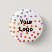 Einfaches, elegantes Logo Button (Vorderseite)