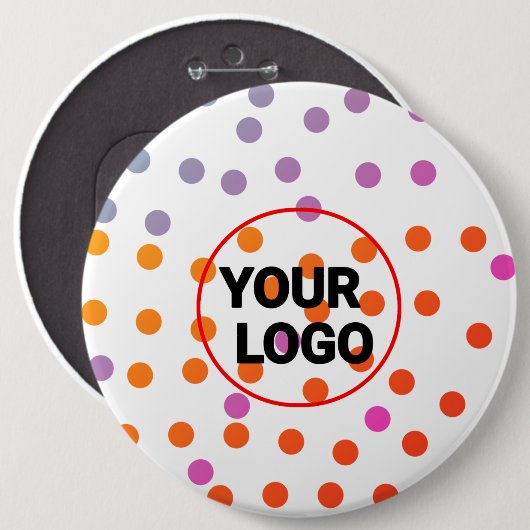 Einfaches, elegantes Logo Button (Vorne & Hinten)