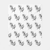 Einfaches, elegantes Logo Fleecedecke (Vorderseite)