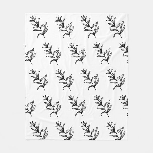 Einfaches, elegantes Logo Fleecedecke (Vorderseite)