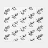 Einfaches, elegantes Logo Fleecedecke (Vorderseite (Horizontal))