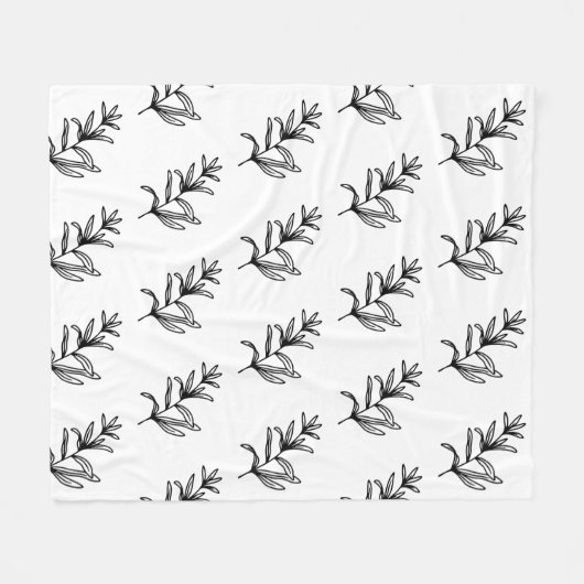 Einfaches, elegantes Logo Fleecedecke (Vorderseite (Horizontal))