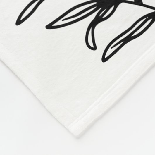 Einfaches, elegantes Logo Fleecedecke (Ecke)