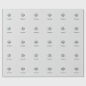 Einfaches, elegantes Logo für das Unternehmen   Geschenkpapier (Flach)