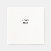 Einfaches, elegantes Logo für das Unternehmen Serviette (Vorderseite)