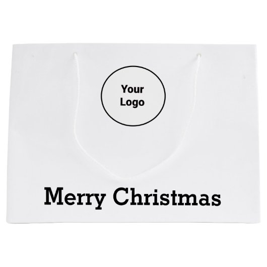 Einfaches elegantes Logo Große Geschenktüte (Vorderseite)