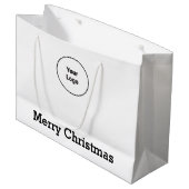 Einfaches elegantes Logo Große Geschenktüte (Vorderseite Schrägansicht)