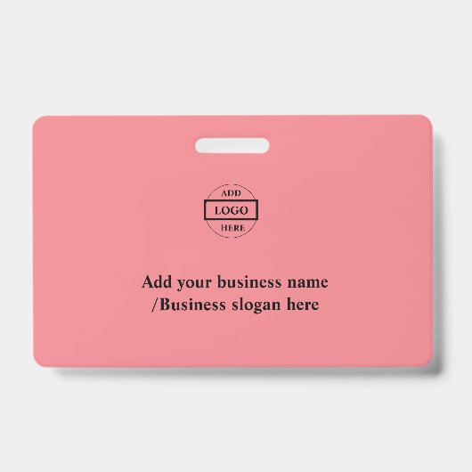 Einfaches, elegantes Logo hier Abzeichen Ausweis (Front)