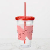 Einfaches, elegantes Logo hier Acryltrinkbecher (Rechts)